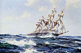 The Baltimore Flyer by Montague Dawson